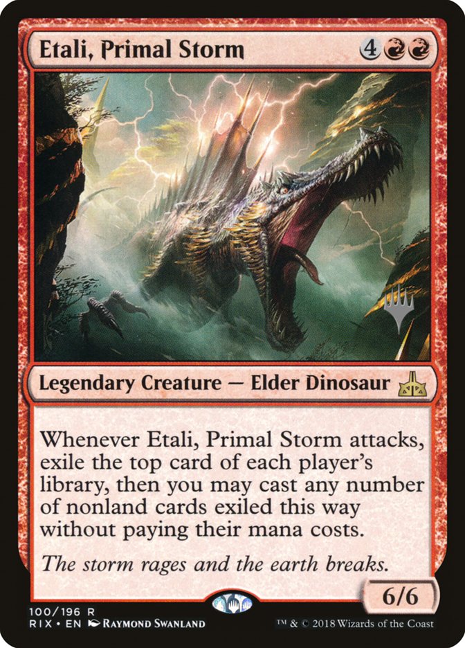 Etali, Primal Storm (Promo Pack) [Rivals of Ixalan Promos] | Good Games Modbury