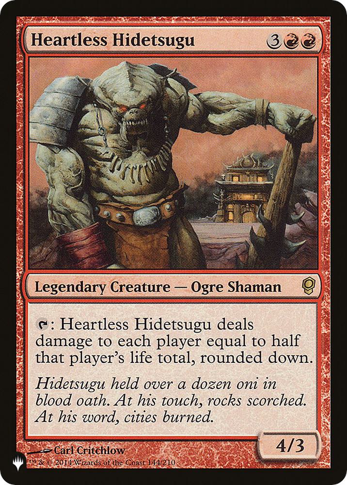 Heartless Hidetsugu CNS-144/5075 (The List Reprints)  | Good Games Modbury