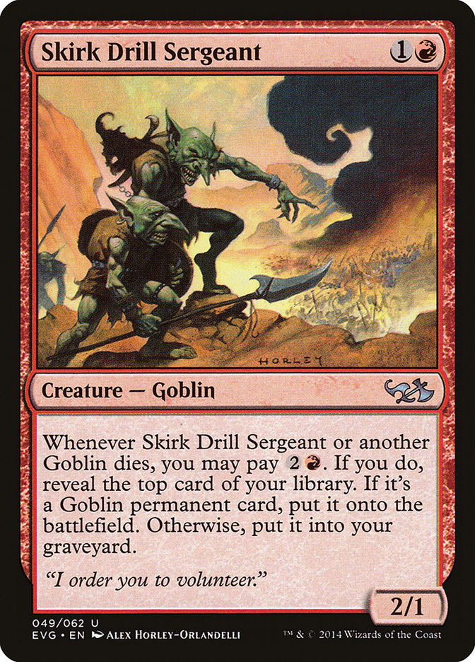 Skirk Drill Sergeant (Elves vs. Goblins) [Duel Decks Anthology] | Good Games Modbury