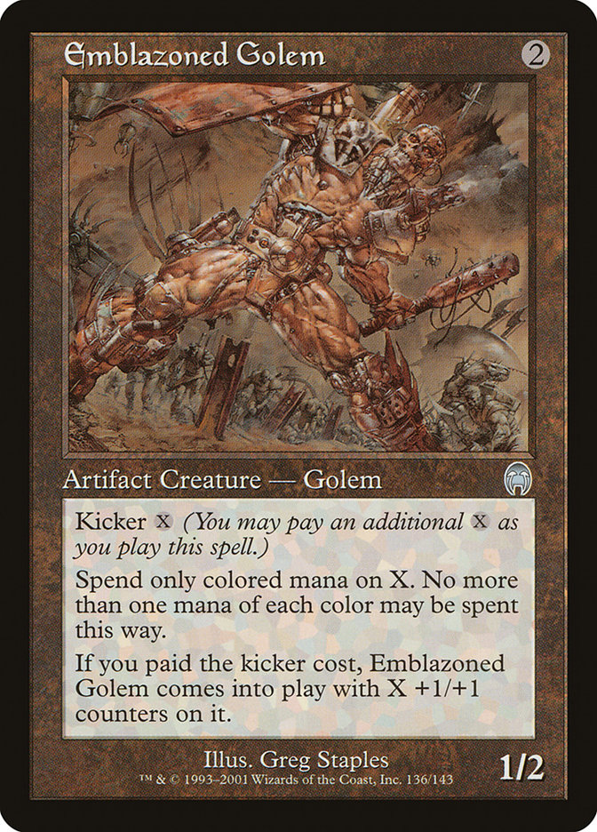 Emblazoned Golem 136/143 (Apocalypse)  - Foil | Good Games Modbury