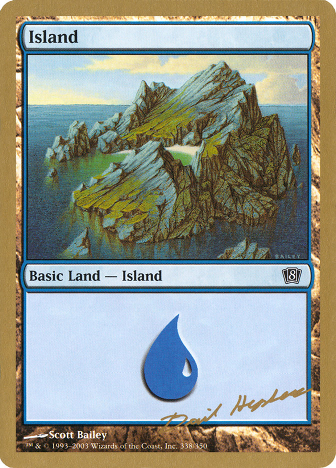 Island (dh338) (Dave Humpherys) [World Championship Decks 2003] | Good Games Modbury