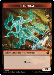 Elemental (0024) // Phyrexian Germ Double-Sided Token [Commander Masters Tokens] | Good Games Modbury