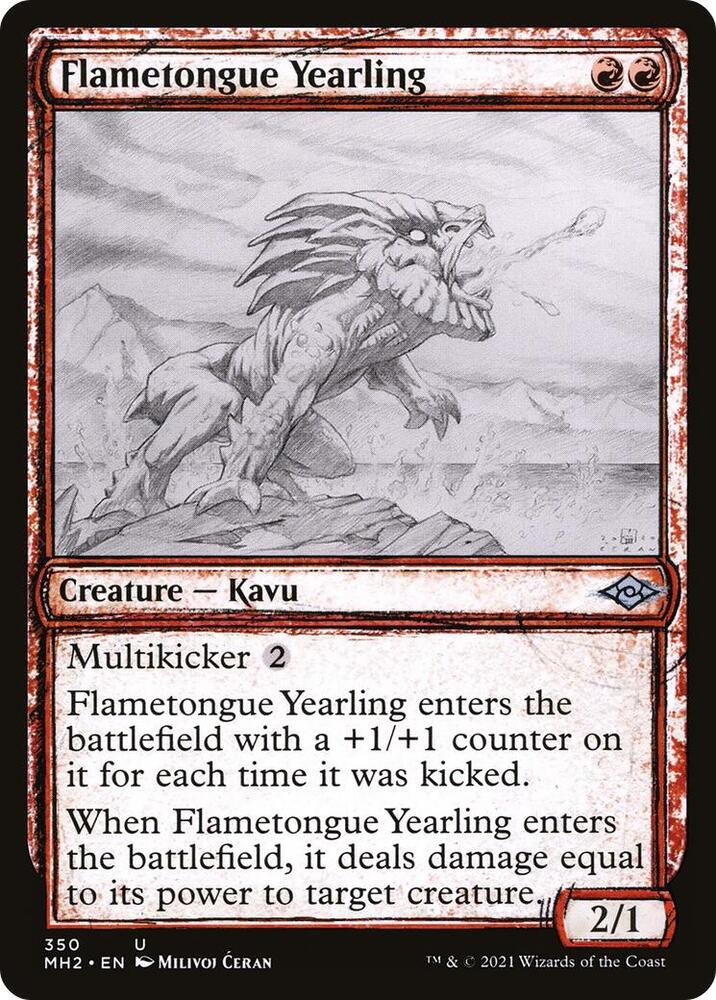 Flametongue Yearling Showcase 350/303 (Modern Horizons 2)  | Good Games Modbury