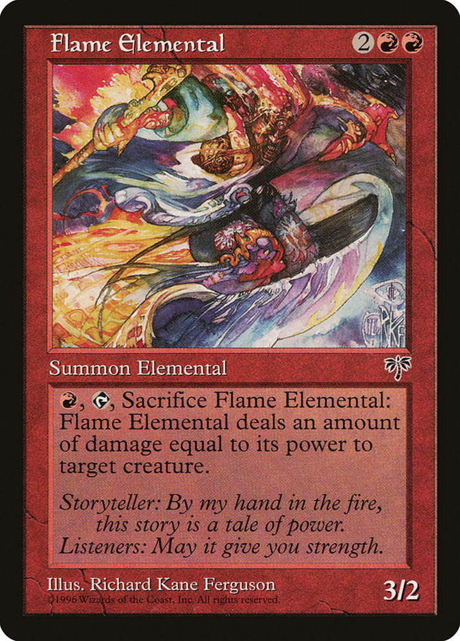 Flame Elemental 175/350 (Mirage)  | Good Games Modbury