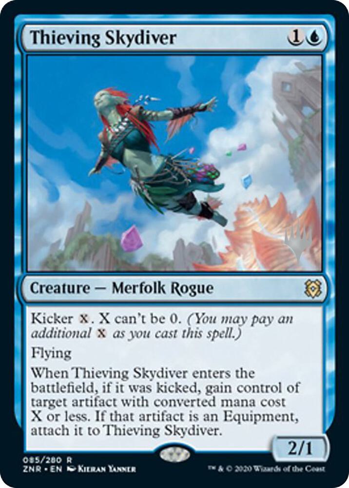 Thieving Skydiver 85 (Promo Pack: Zendikar Rising)  - Foil | Good Games Modbury