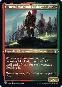 General Marhault Elsdragon Foil Etched 53 (Commander: Dominaria United)  - Etched Foil | Good Games Modbury