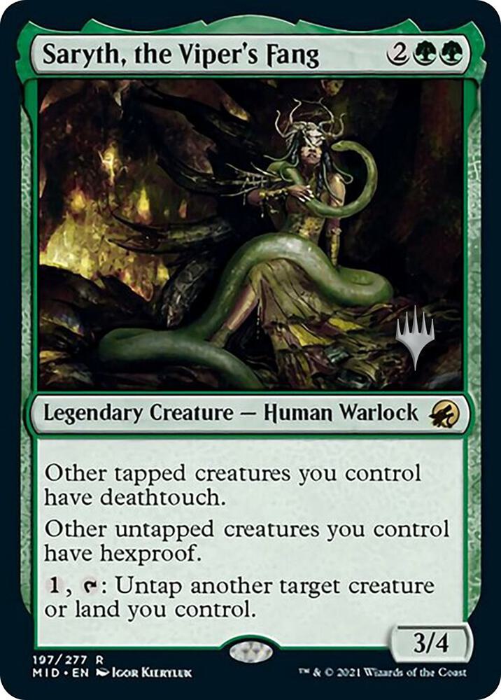 Saryth the Vipers Fang 197p/171 (Promo Pack: Innistrad: Midnight Hunt)  | Good Games Modbury