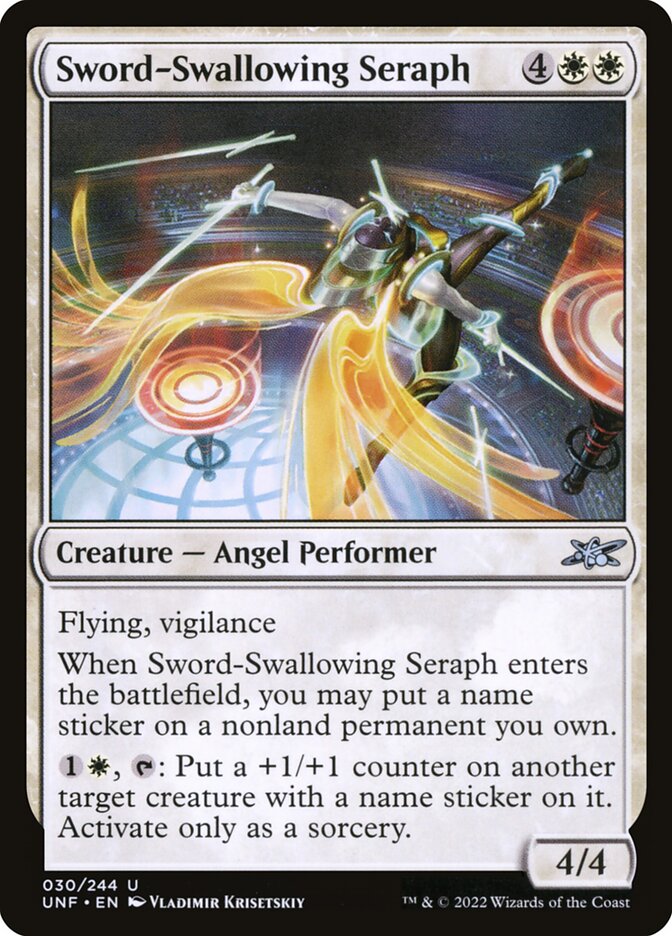 Sword-Swallowing Seraph 30 (Unfinity)  | Good Games Modbury