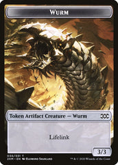 Wolf // Wurm (030) Double-Sided Token [Double Masters Tokens] | Good Games Modbury