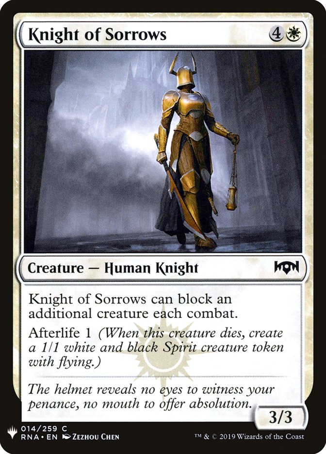 Knight of Sorrows [Mystery Booster] | Good Games Modbury