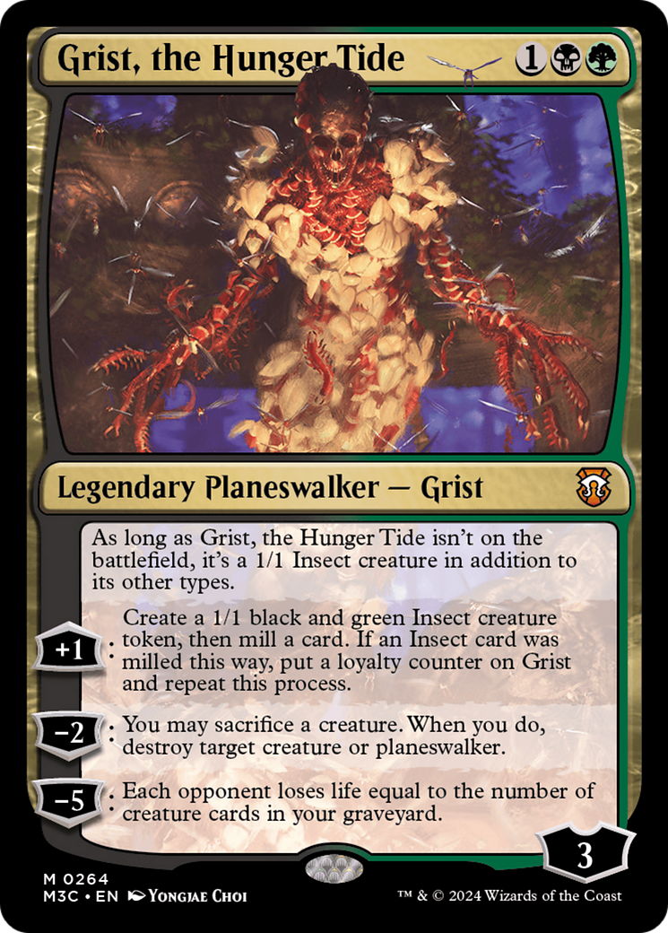 Grist, the Hunger Tide (Ripple Foil) [Modern Horizons 3 Commander] | Good Games Modbury