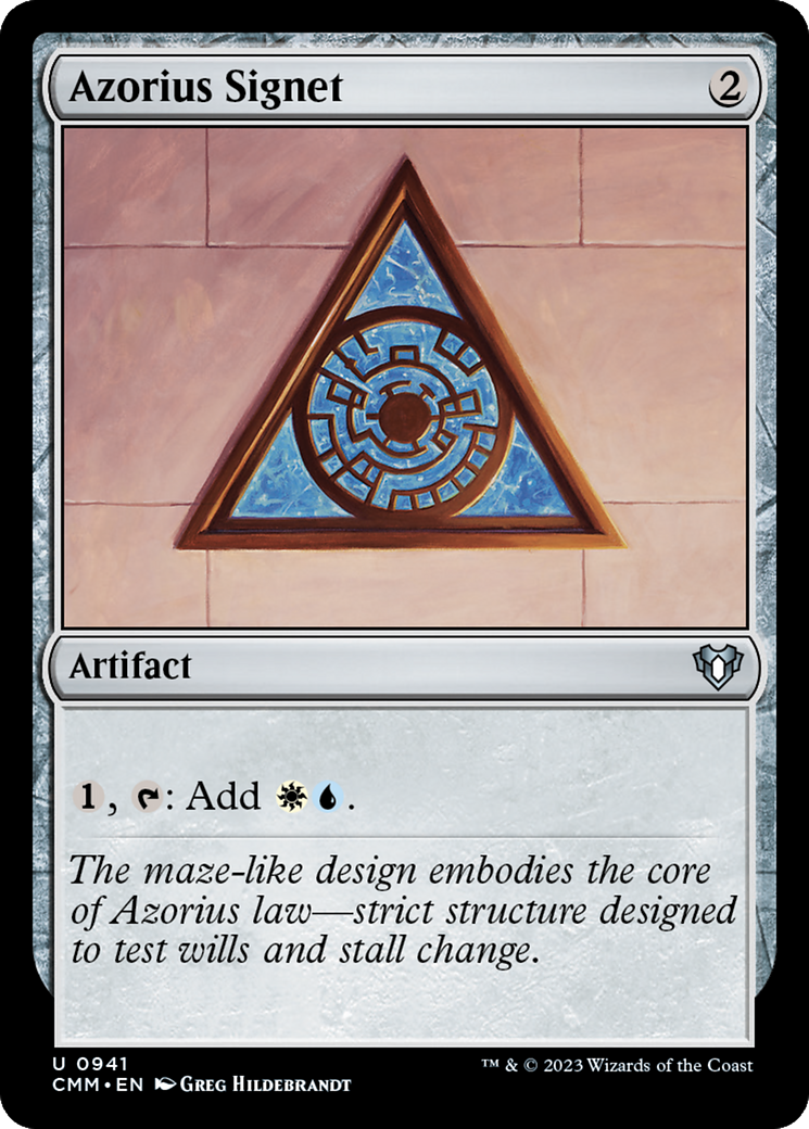 Azorius Signet [Commander Masters] | Good Games Modbury