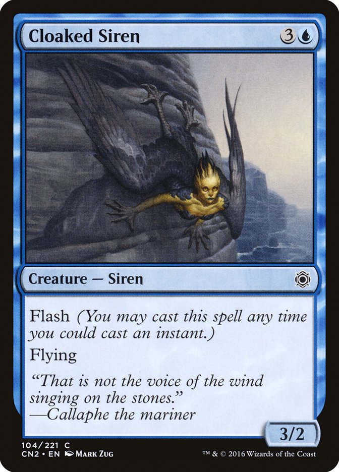 Cloaked Siren 104/221 (Conspiracy: Take the Crown)  - Foil | Good Games Modbury