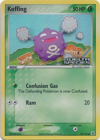 Koffing (72/113) (Stamped) [EX: Delta Species] | Good Games Modbury