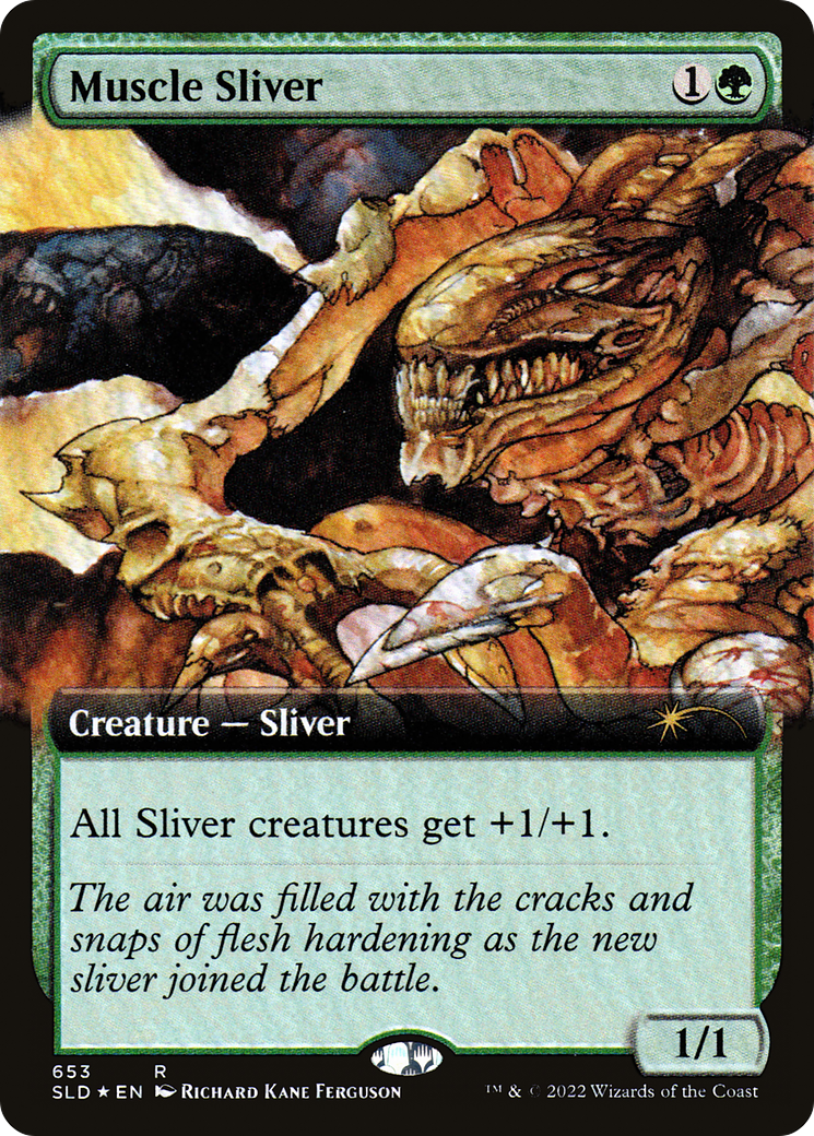 Muscle Sliver (Extended Art) [Secret Lair Drop Promos] | Good Games Modbury