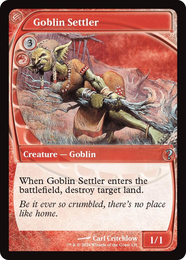 Goblin Settler 131/390 (Mystery Booster 2)  - Future Sight | Good Games Modbury