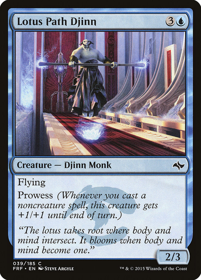 Lotus Path Djinn 39/185 (Fate Reforged)  - Foil | Good Games Modbury