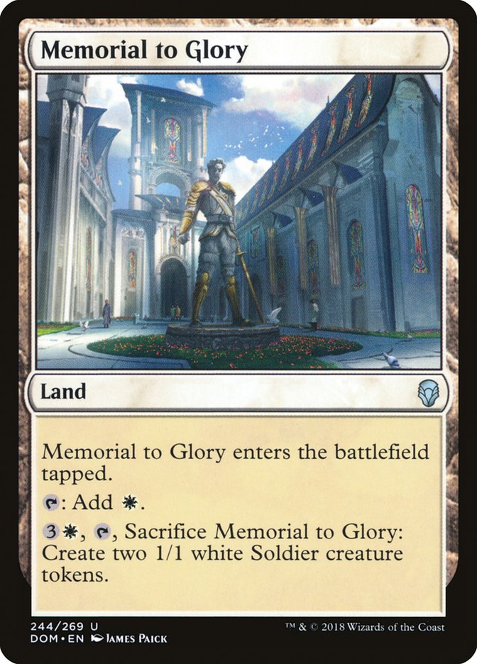 Memorial to Glory [Dominaria] | Good Games Modbury