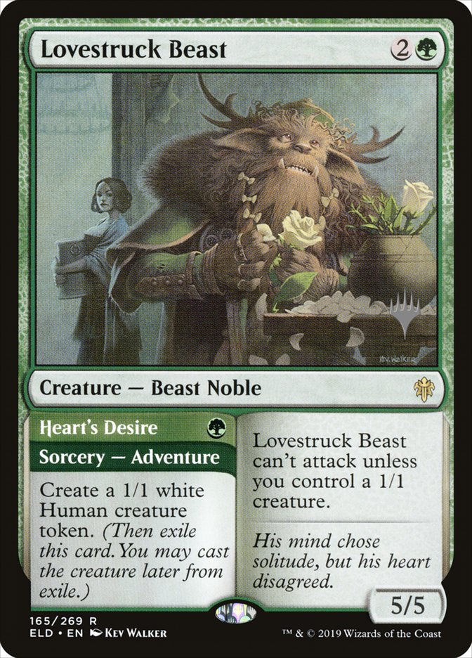 Lovestruck Beast // Heart's Desire (Promo Pack) [Throne of Eldraine Promos] | Good Games Modbury