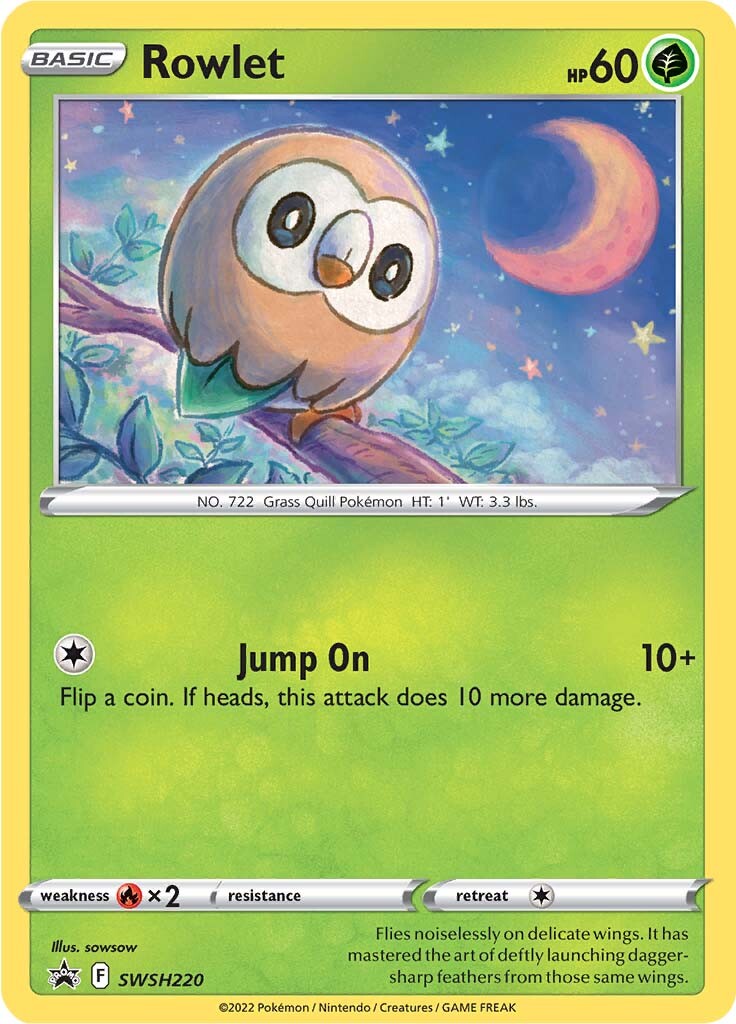 Rowlet (SWSH220) [Sword & Shield: Black Star Promos] | Good Games Modbury