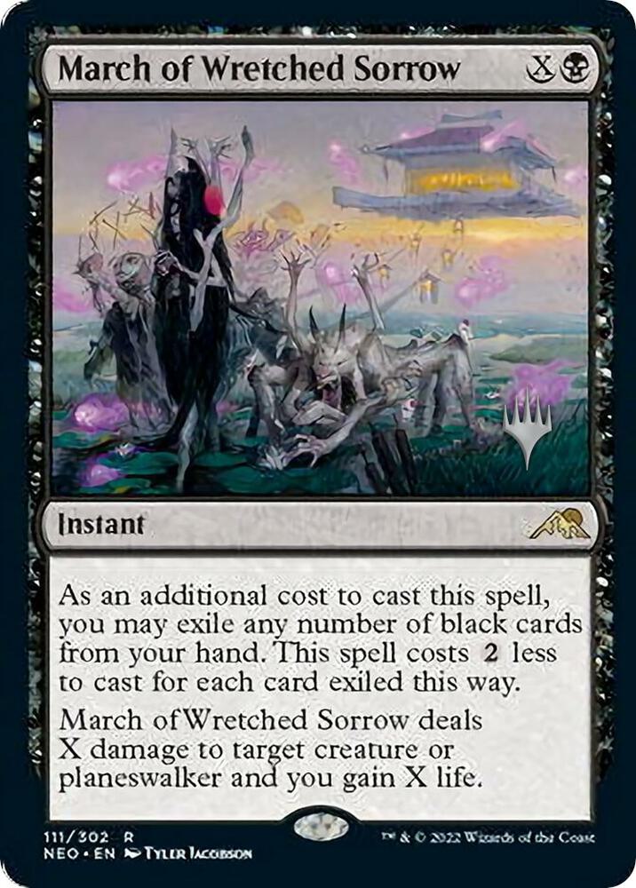 March of Wretched Sorrow 111 (Promo Pack: Kamigawa: Neon Dynasty)  | Good Games Modbury