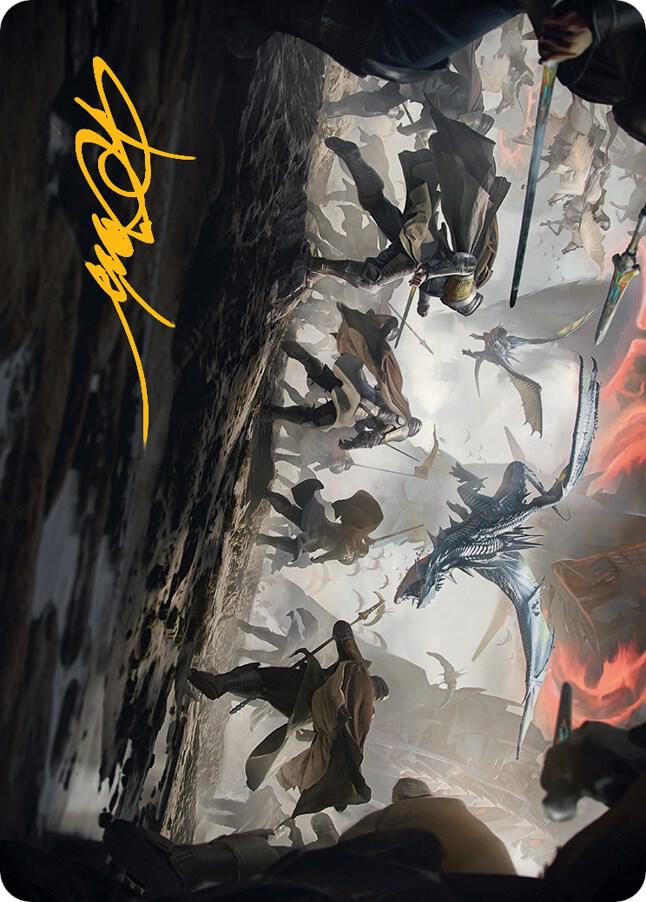 Invasion of Dominaria Art Card Gold Stamped Signature 6 (Art Series: March of the Machine)  | Good Games Modbury
