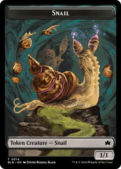 Snail // Thundertrap Trainer Double-Sided Token [Bloomburrow Tokens] | Good Games Modbury