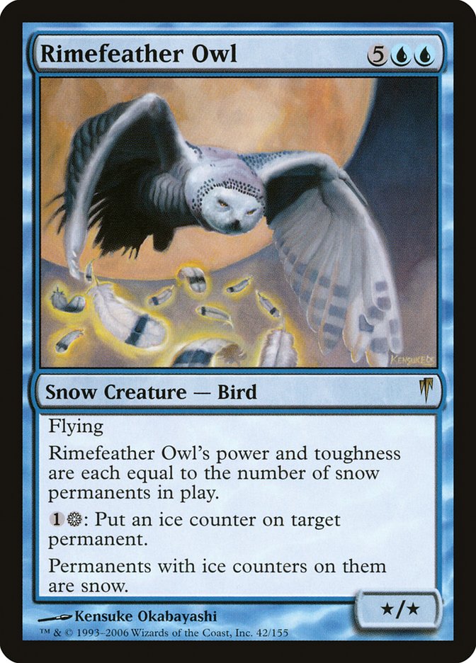Rimefeather Owl 42 (Coldsnap)  - Foil | Good Games Modbury
