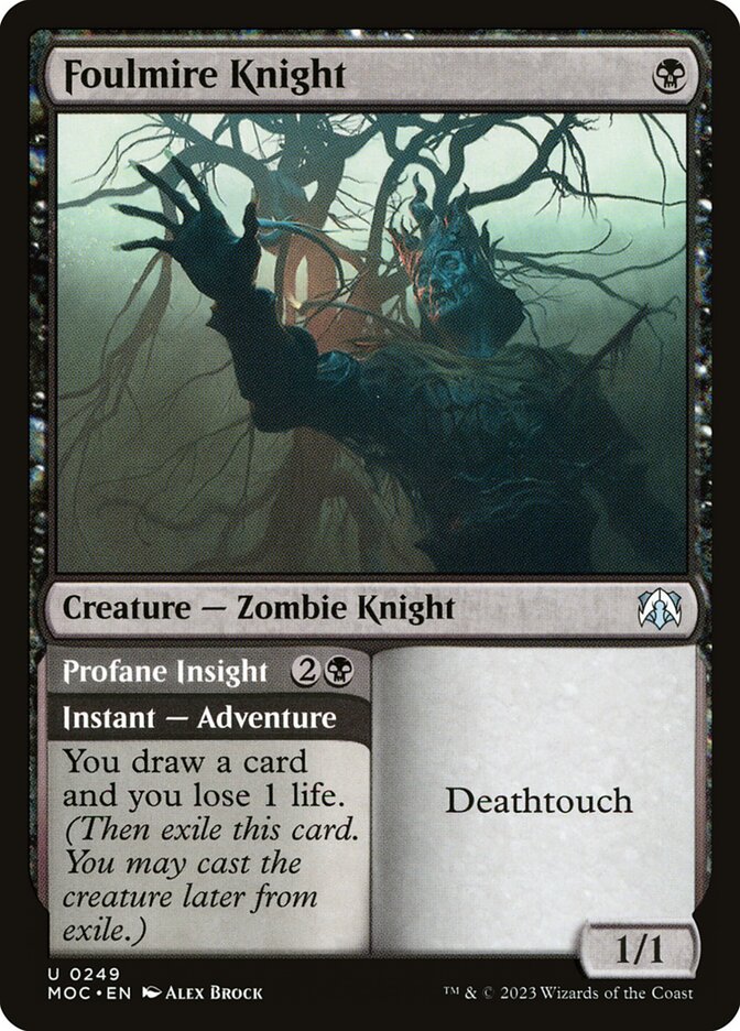 Foulmire Knight // Profane Insight 249/444 (Commander: March of the Machine)  | Good Games Modbury