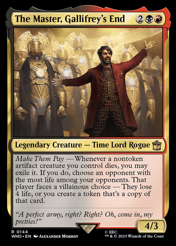 The Master, Gallifrey's End 144/331 (Universes Beyond: Doctor Who)  - Foil | Good Games Modbury