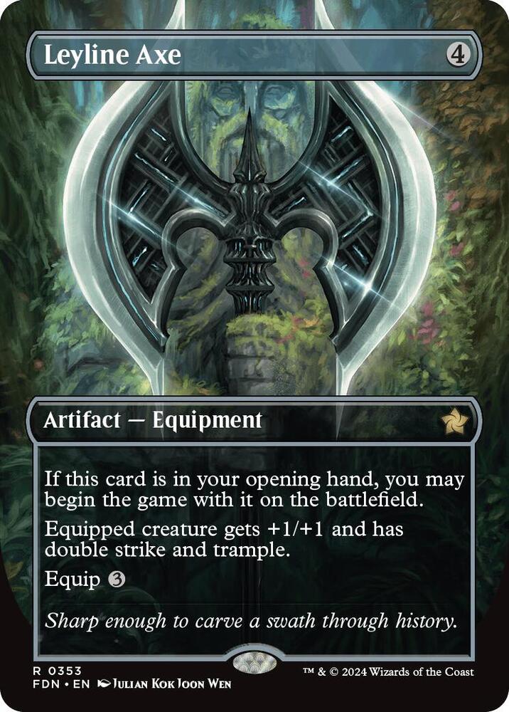 Leyline Axe 353/291 (Foundations)  - Borderless Foil | Good Games Modbury