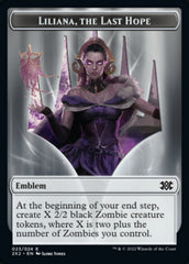 Liliana, the Last Hope Emblem // Spirit (002) Double-Sided Token [Double Masters 2022 Tokens] | Good Games Modbury