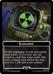 Radiation // Human Soldier Double-Sided Token [Fallout Tokens] | Good Games Modbury