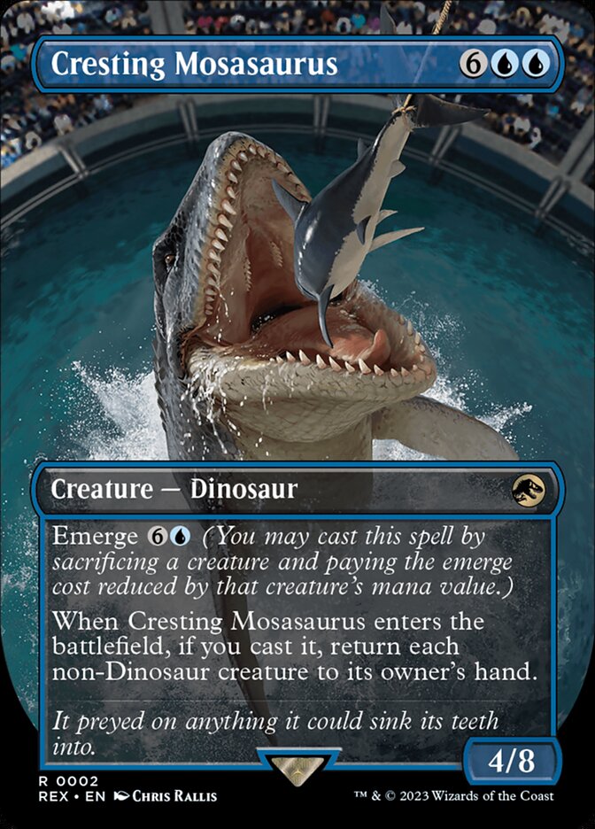 Cresting Mosasaurus 2/26 (Universes Beyond: Jurassic World Collection)  - Borderless | Good Games Modbury