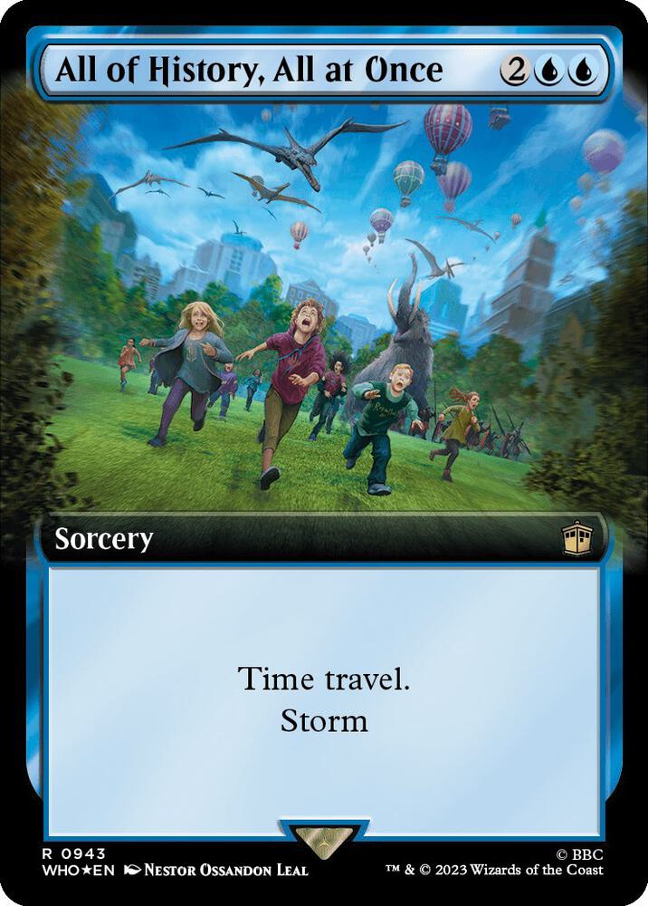 All of History, All at Once 943/331 (Universes Beyond: Doctor Who)  - Extended Art Surge Foil | Good Games Modbury
