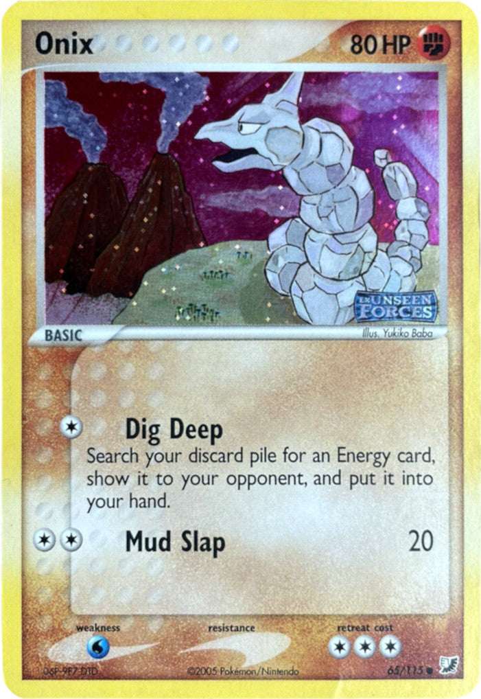 Onix (65/115) (Stamped) [EX: Unseen Forces] | Good Games Modbury