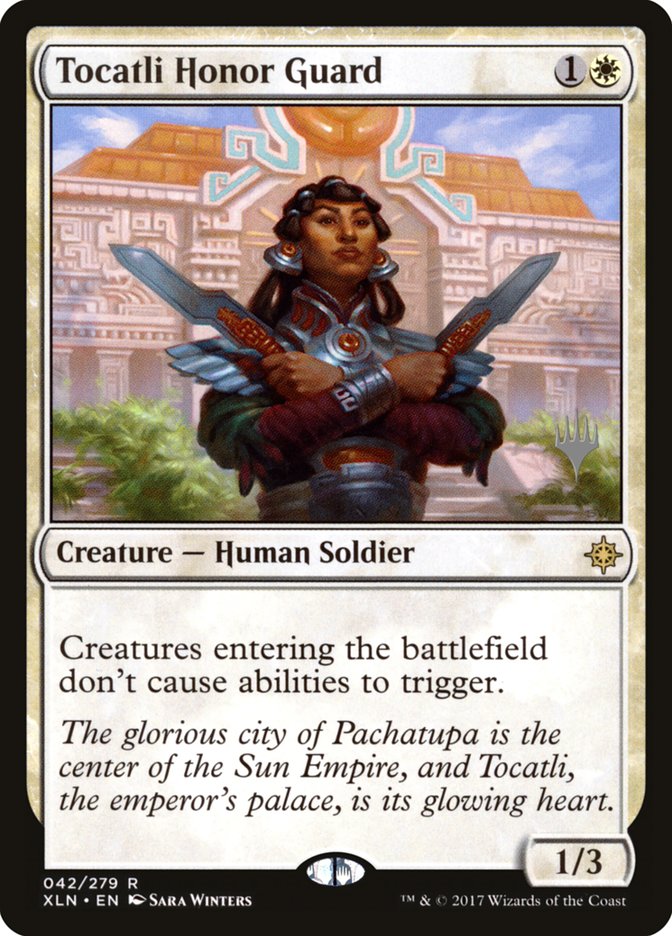 Tocatli Honor Guard (Promo Pack) [Ixalan Promos] | Good Games Modbury