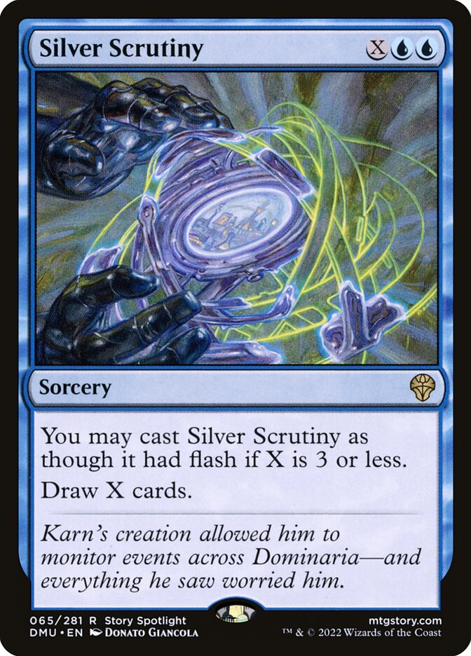Silver Scrutiny 65/281 (Dominaria United)  - Foil | Good Games Modbury