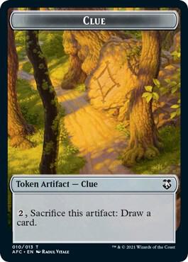 Clue Treasure Double Sided Token 10 // 15 (Commander: Adventures in the Forgotten Realms)  | Good Games Modbury