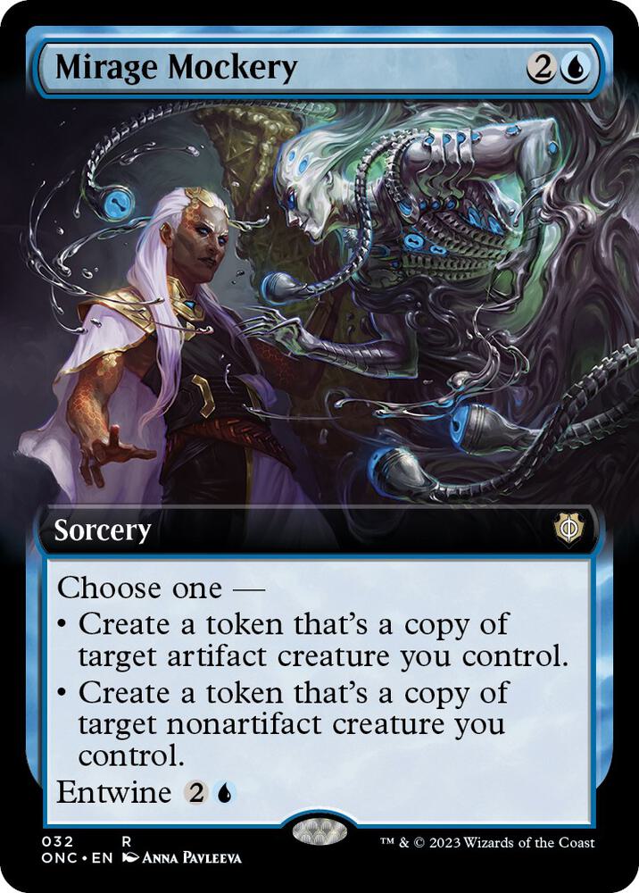 Mirage Mockery 32/28 (Commander: Phyrexia: All Will Be One)  - Extended Art Foil | Good Games Modbury