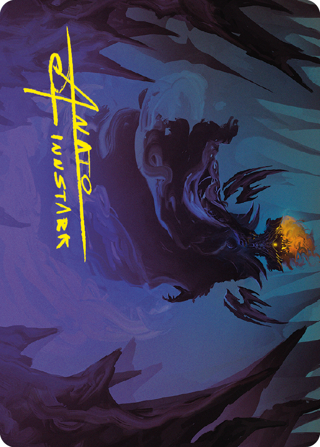 Sauron, the Necromancer Art Card (Gold-Stamped Signature) [The Lord of the Rings: Tales of Middle-earth Art Series] | Good Games Modbury