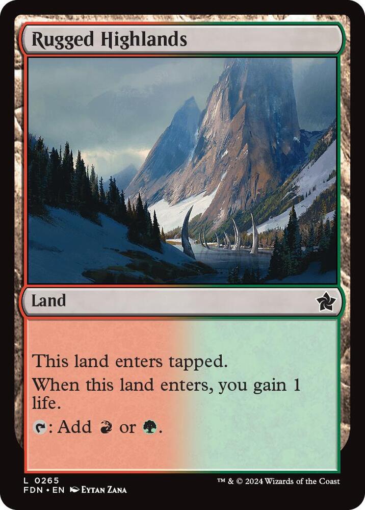 Rugged Highlands 265/291 (Foundations)  - Foil | Good Games Modbury