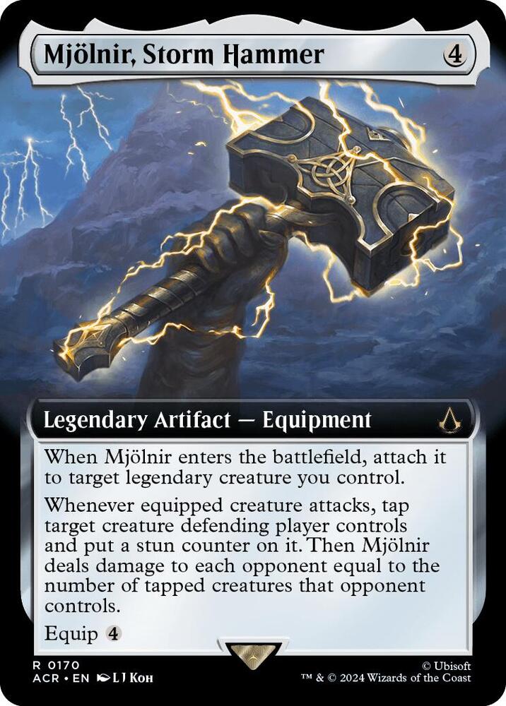 Mjölnir, Storm Hammer 170/110 (Universes Beyond: Assassin's Creed)  - Extended Art Foil | Good Games Modbury