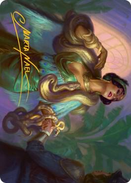 Venom Connoisseur Art Card Gold Stamped Signature 21 (Art Series: Streets of New Capenna)  | Good Games Modbury