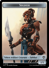 Drake // Soldier (0026) Double-Sided Token [Outlaws of Thunder Junction Commander Tokens] | Good Games Modbury