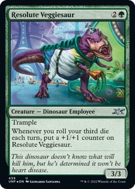 Resolute Veggiesaur Galaxy Foil 439/244 (Unfinity)  - Foil | Good Games Modbury