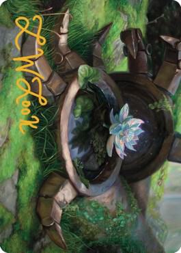Timeless Lotus Art Card Gold Stamped Signature 57 (Art Series: Dominaria United)  | Good Games Modbury