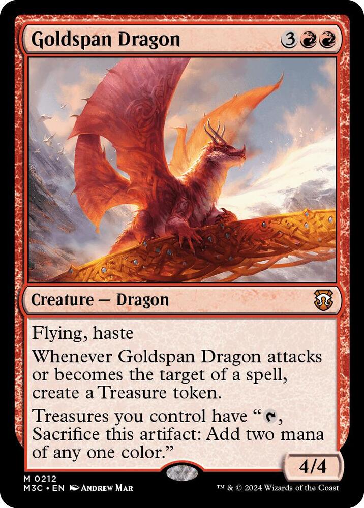 Goldspan Dragon 212/411 (Commander: Modern Horizons 3)  - Ripple Foil | Good Games Modbury