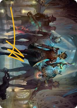 Familys Favor Art Card Gold Stamped Signature 61 (Art Series: Streets of New Capenna)  | Good Games Modbury