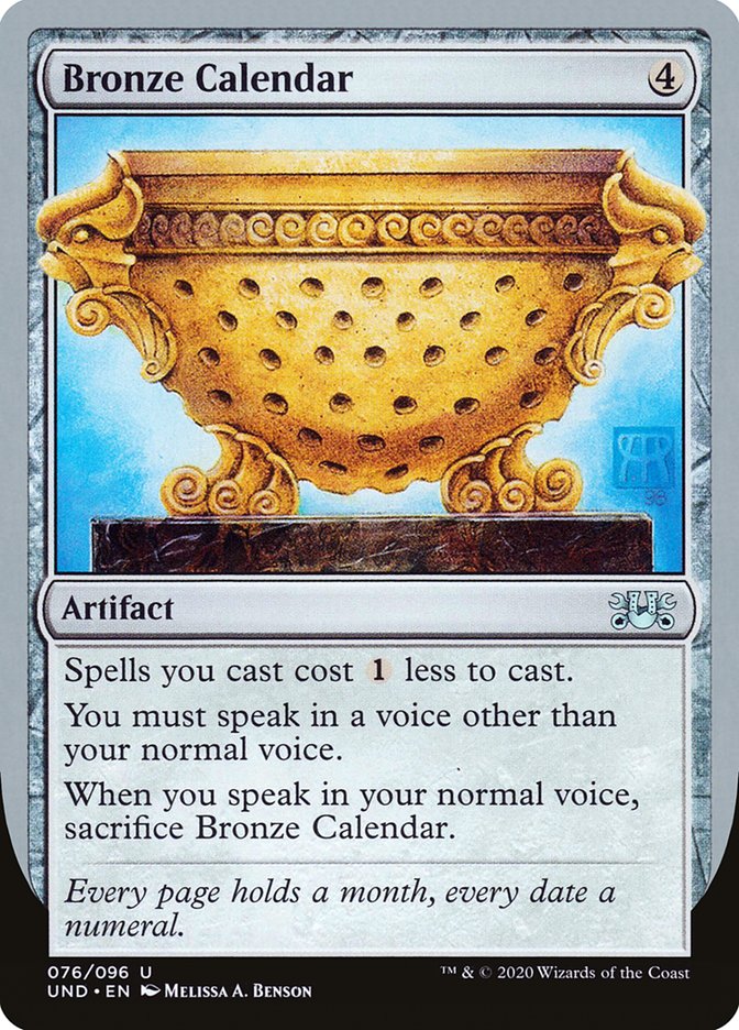 Bronze Calendar 76/96 (Unsanctioned)  | Good Games Modbury